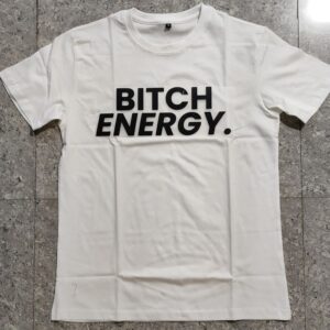 Bitch Energy Graphic T-Shirt for Women – Classic White